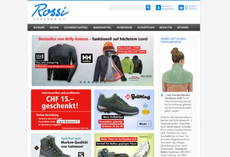 Website rossiversand.ch