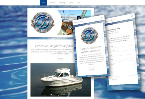 Website bootsfahrschule.ch