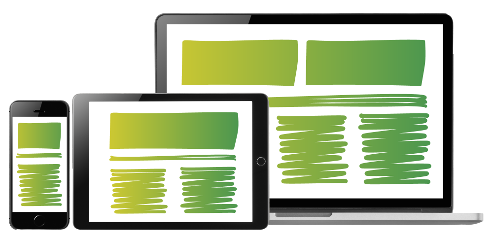 Bildschirme responsives Webdesign